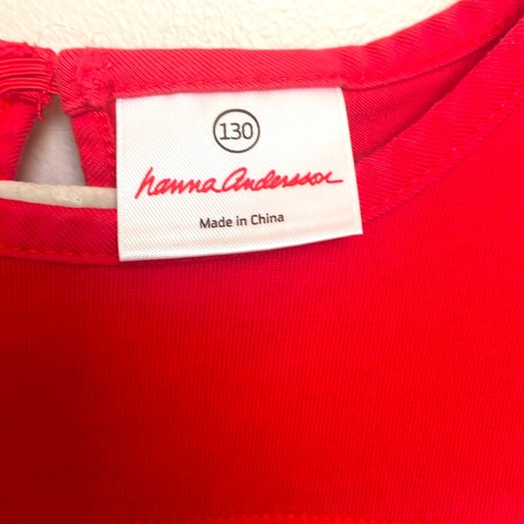 Hanna Anderson Tiered Multi Colored Dress Size 130 (8-10) - Picture 4 of 6